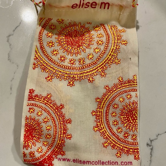 NWT ELISE M STRETCH OCEAN JASPER  W ONYX BEADS BRACELET - Picture 6 of 6